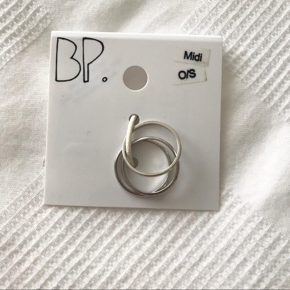 BP Midi Ring Set Stacking Silver